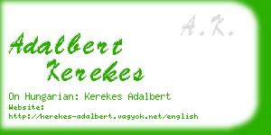 adalbert kerekes business card